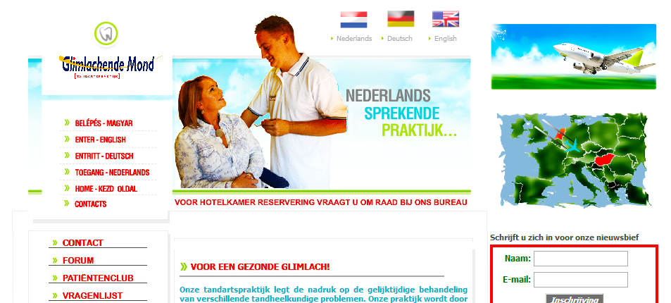 Glimlachende Mond - Tandarts praktijk voor nederlanders in Pécs Hongarije